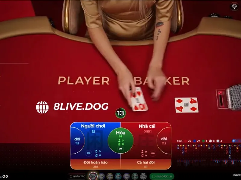 Baccarat cung cấp nhiều bàn cược khác nhau