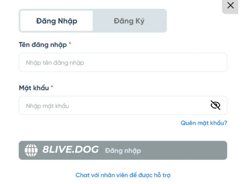 Người chơi cần điền đầy đủ thông tin được yêu cầu